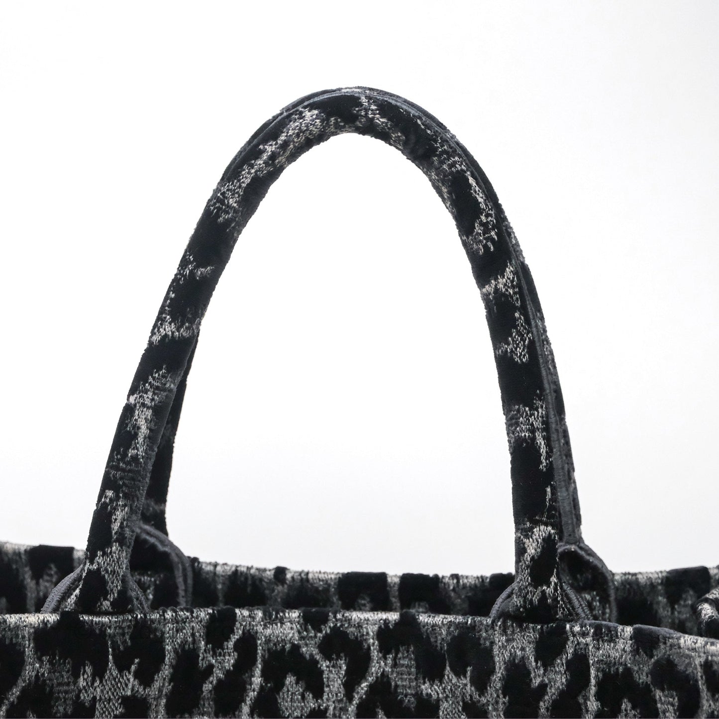 Christian Dior Christian Dior Leopard Velvet Book Tote
