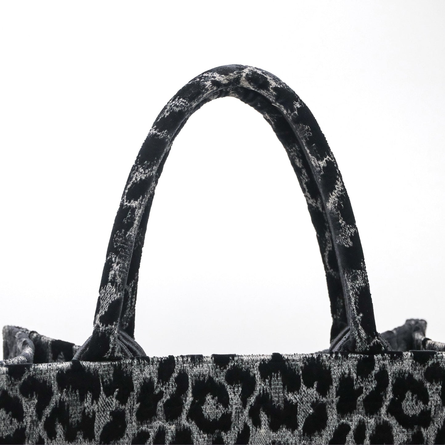 Christian Dior Christian Dior Leopard Velvet Book Tote