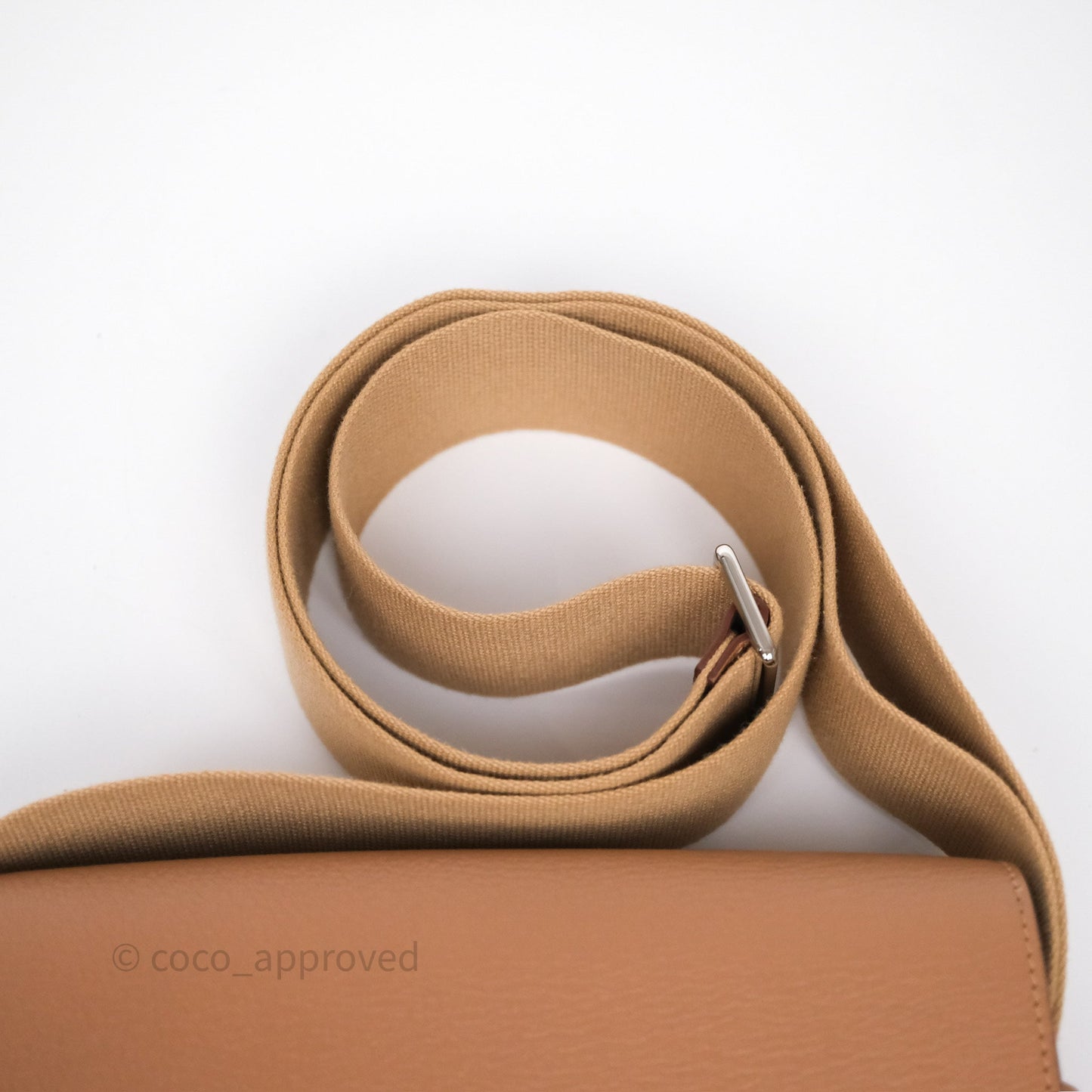 Hermès Geta Bag Quebracho 2J Chevre Mysore/ Chai 0M Sangle Palladium Hardware
