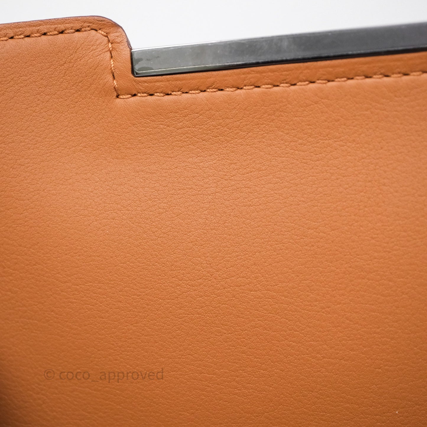 Hermès Geta Bag Quebracho 2J Chevre Mysore/ Chai 0M Sangle Palladium Hardware