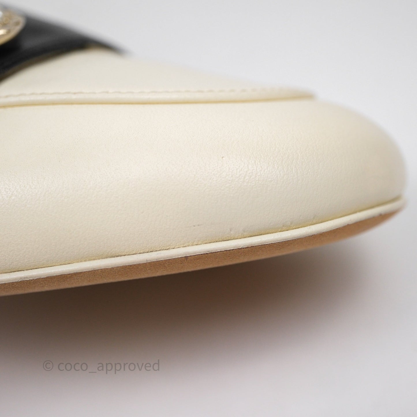 Chanel CC White/Black Loafers Size 37