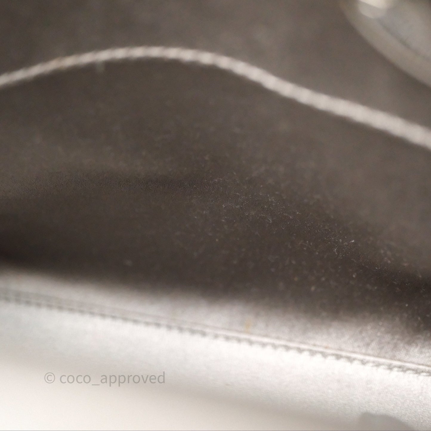 Christian Dior Mini Lady Dior Bag Grey Strass Cannage Satin Silver Hardware