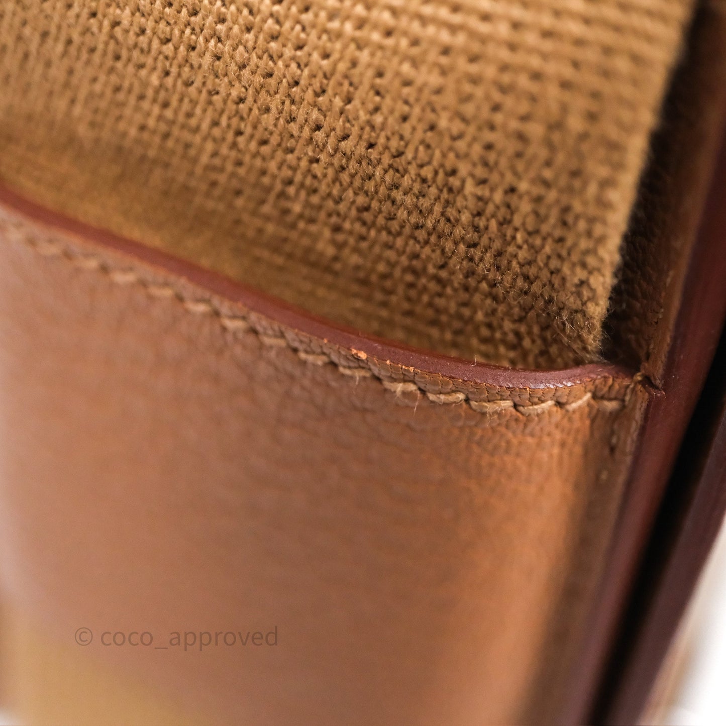 Hermès Geta Bag Quebracho 2J Chevre Mysore/ Chai 0M Sangle Palladium Hardware