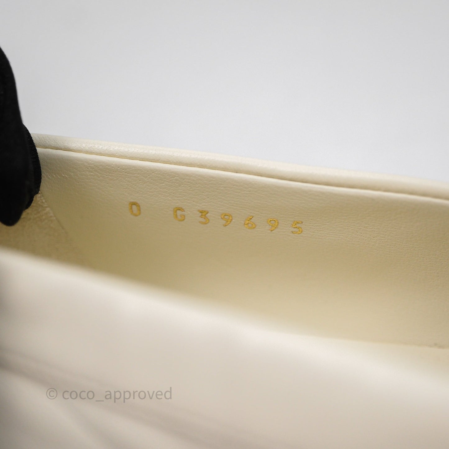 Chanel CC White/Black Loafers Size 37