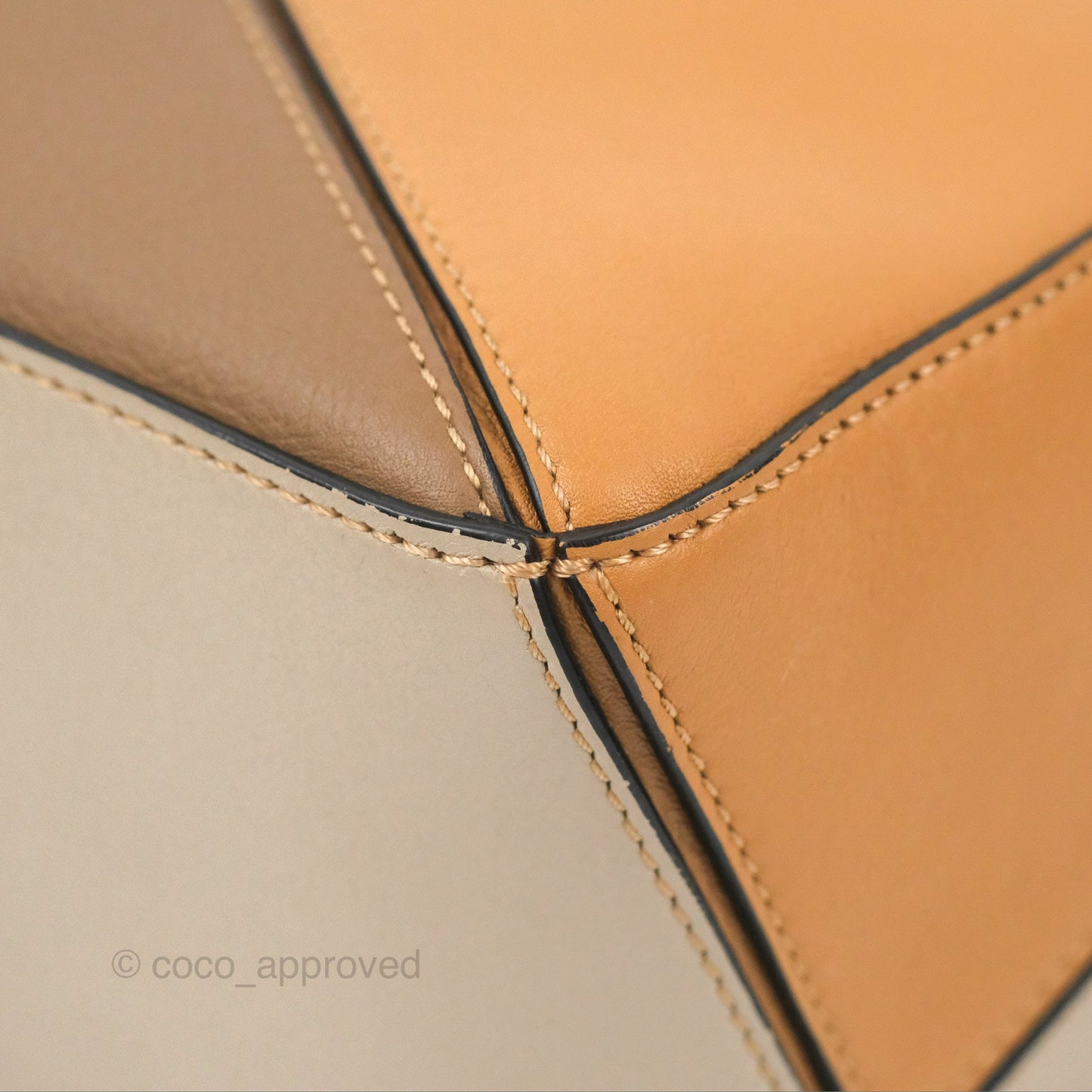 Loewe Small Puzzle Bag Warm Desert & Mink Two Tone Calfskin