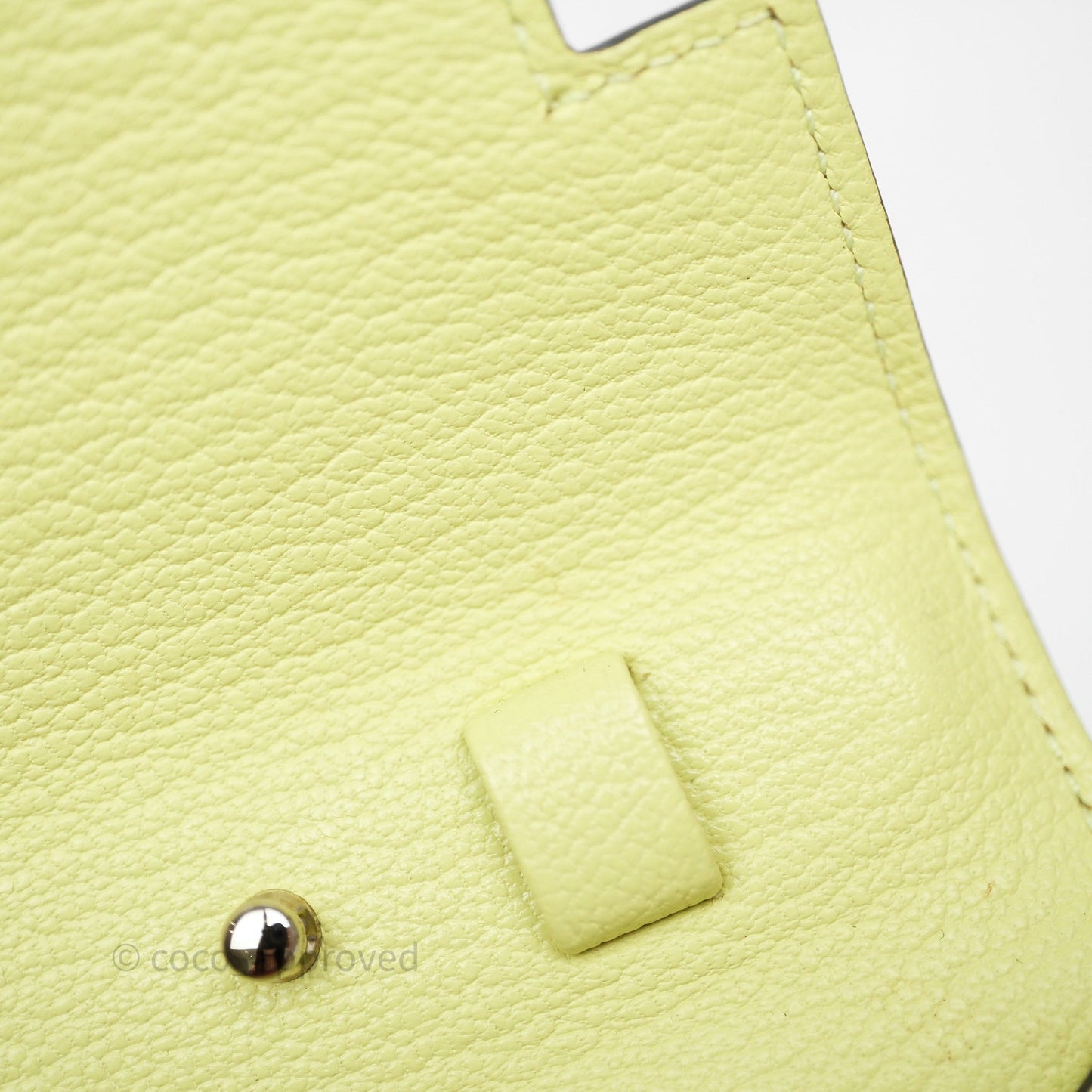 Hermès Kelly To Go Wallet Jaune Bourgeon R9 Chevre Mysore Palladium Hardware