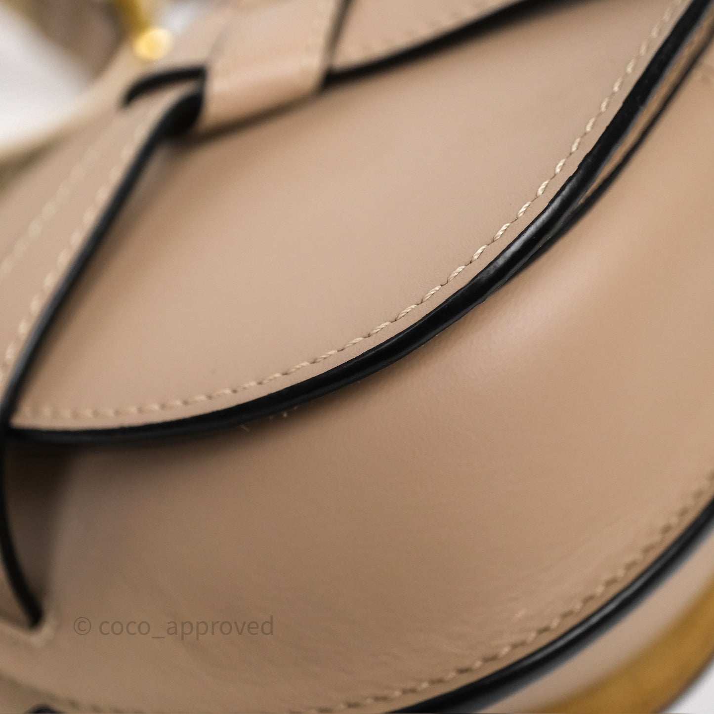 Loewe Mini Gate Dual Bag Beige Sand Soft Calfskin Jacquard Strap