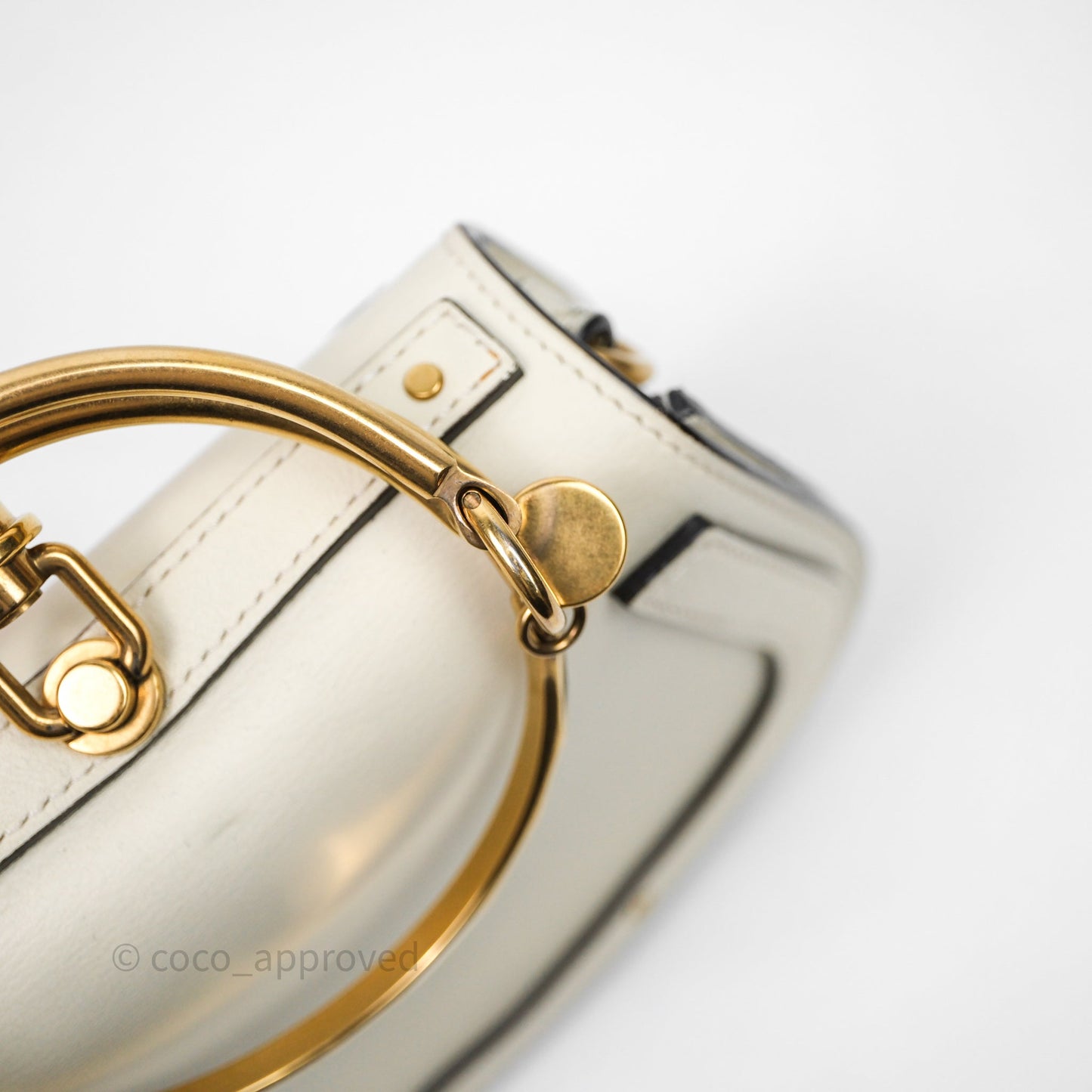 Chloé Nile Crossbody Bag White Calfskin