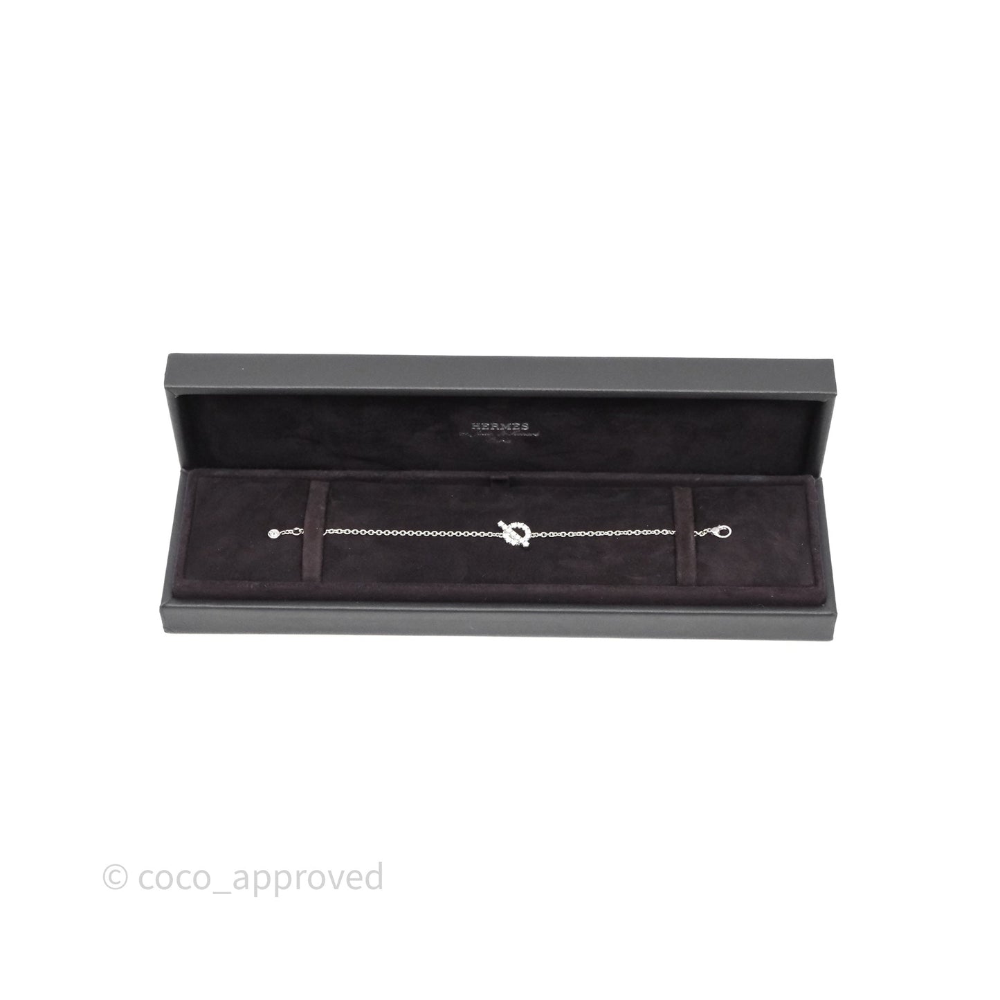 Hermès Finesse Bracelet Diamonds White Gold