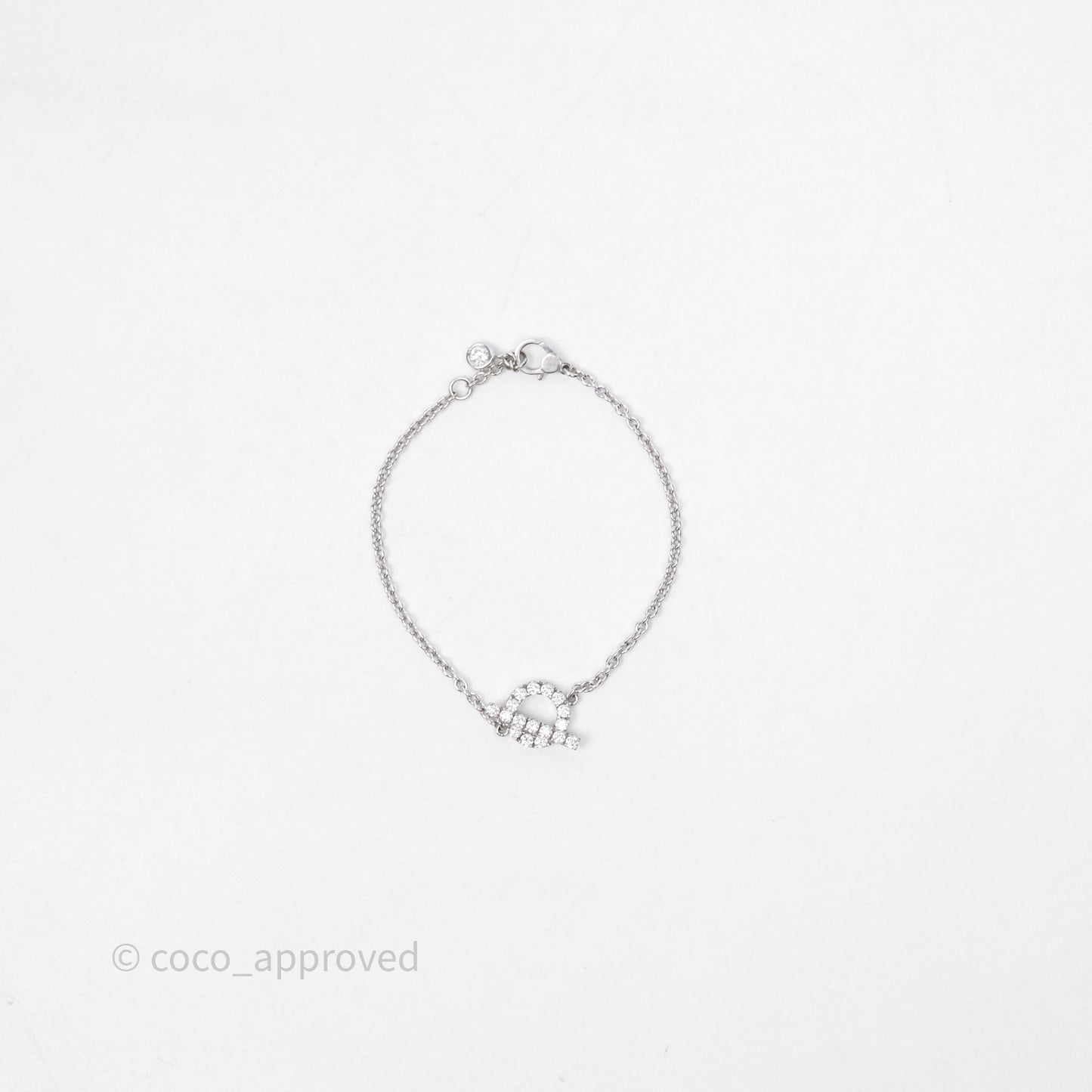 Hermès Finesse Bracelet Diamonds White Gold