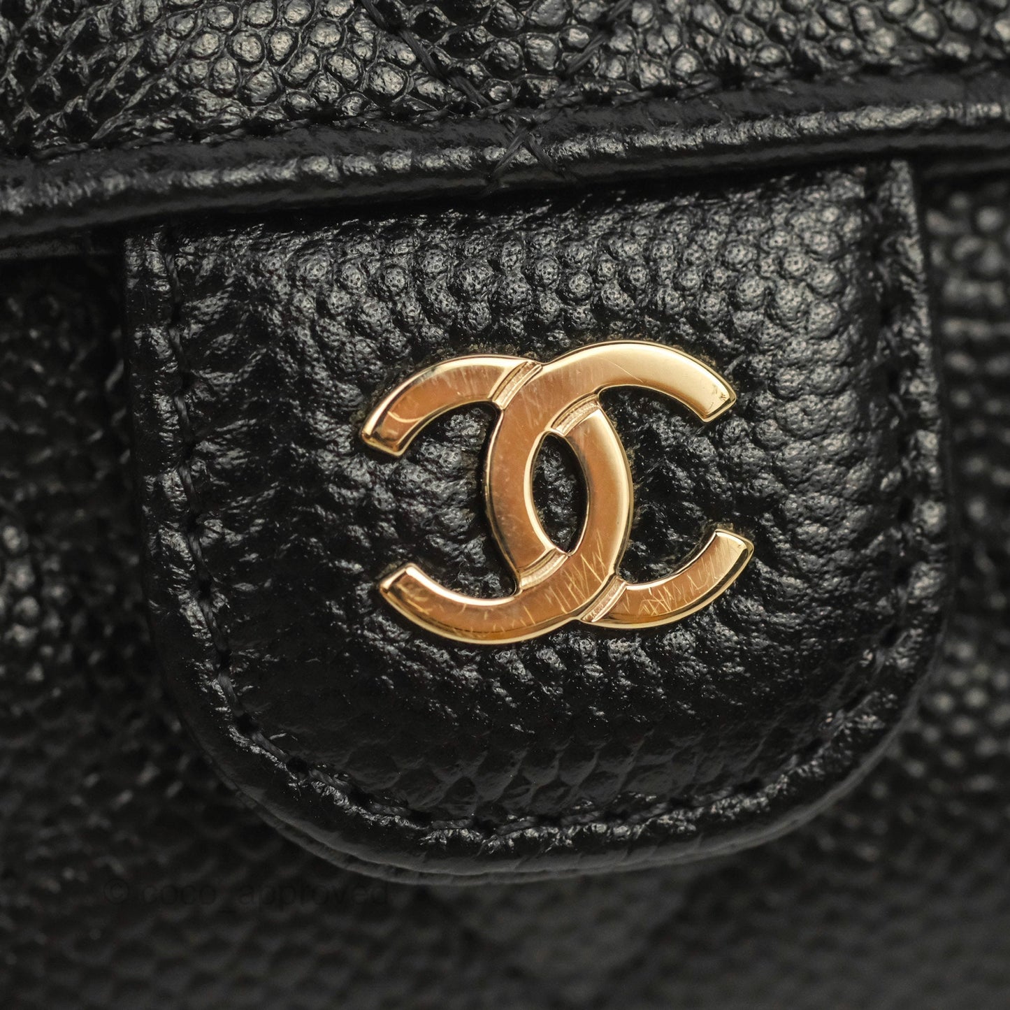 Chanel Foldable Tote Bag Clutch With Chain Black Multicolor Gold Hardware