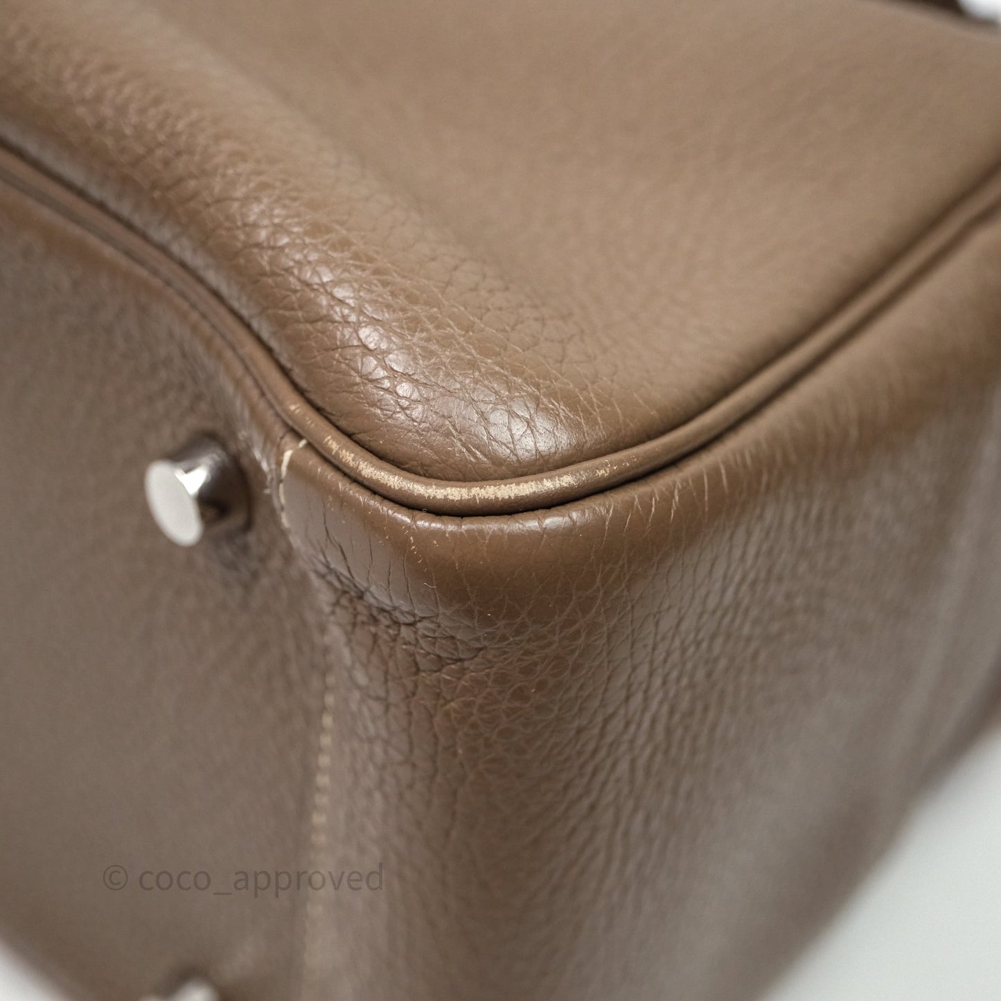 Hermès Lindy 26 Etoupe 18 Clemence Palladium Hardware