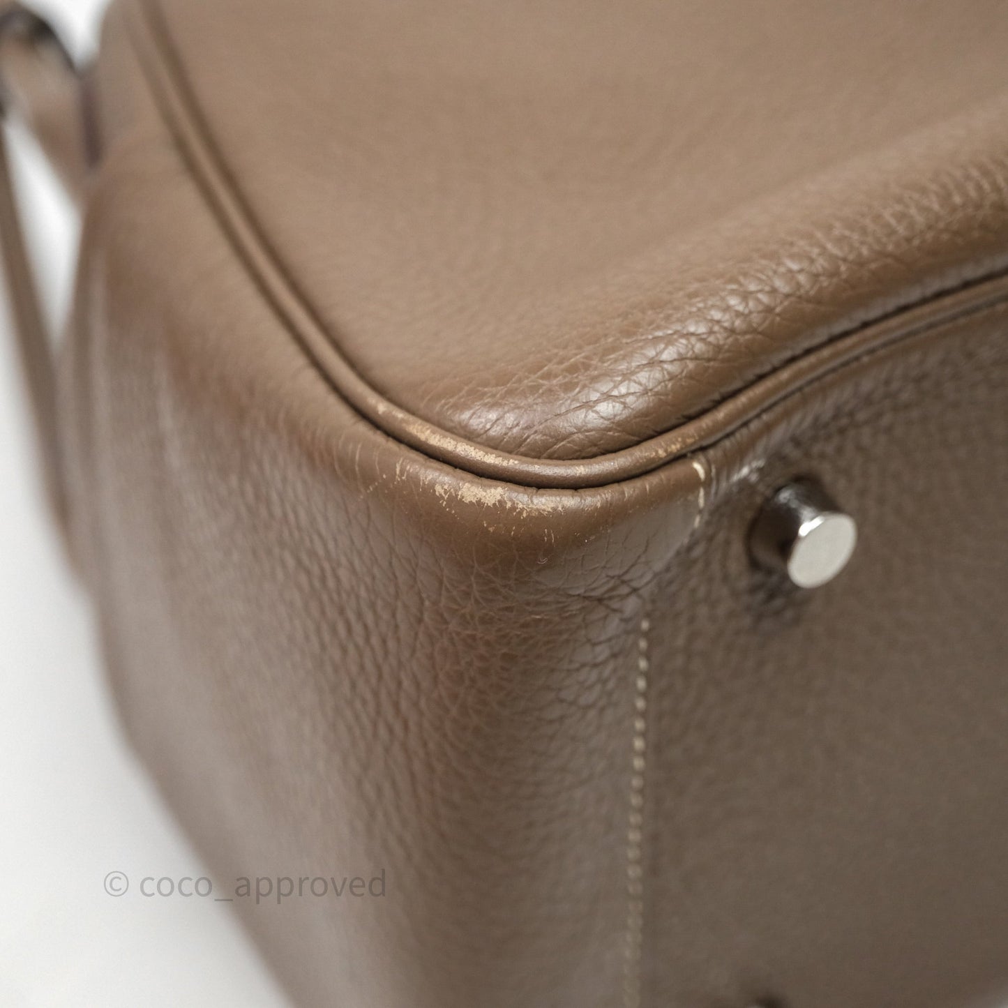 Hermès Lindy 26 Etoupe 18 Clemence Palladium Hardware