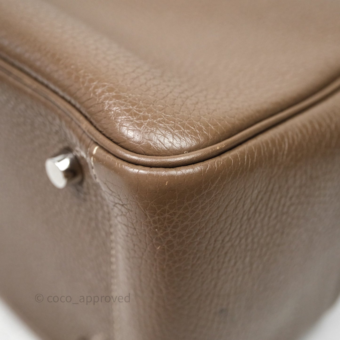 Hermès Lindy 26 Etoupe 18 Clemence Palladium Hardware