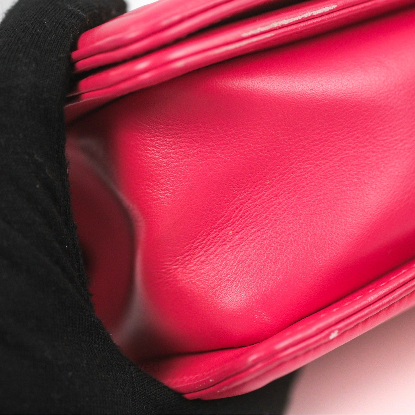 Chanel Small Boy Stingray Dark Pink Ruthenium Hardware