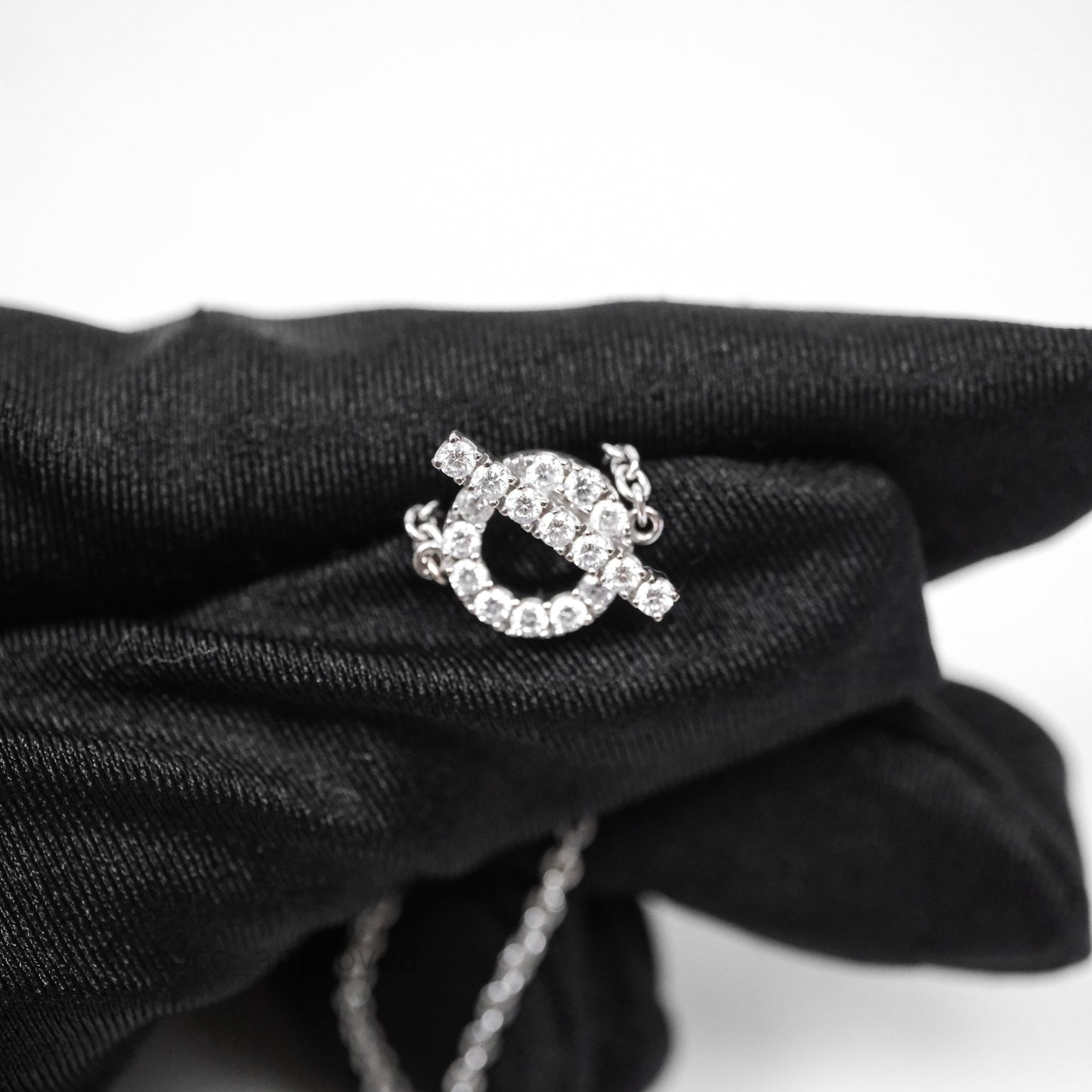 Hermès Finesse Bracelet Diamonds White Gold