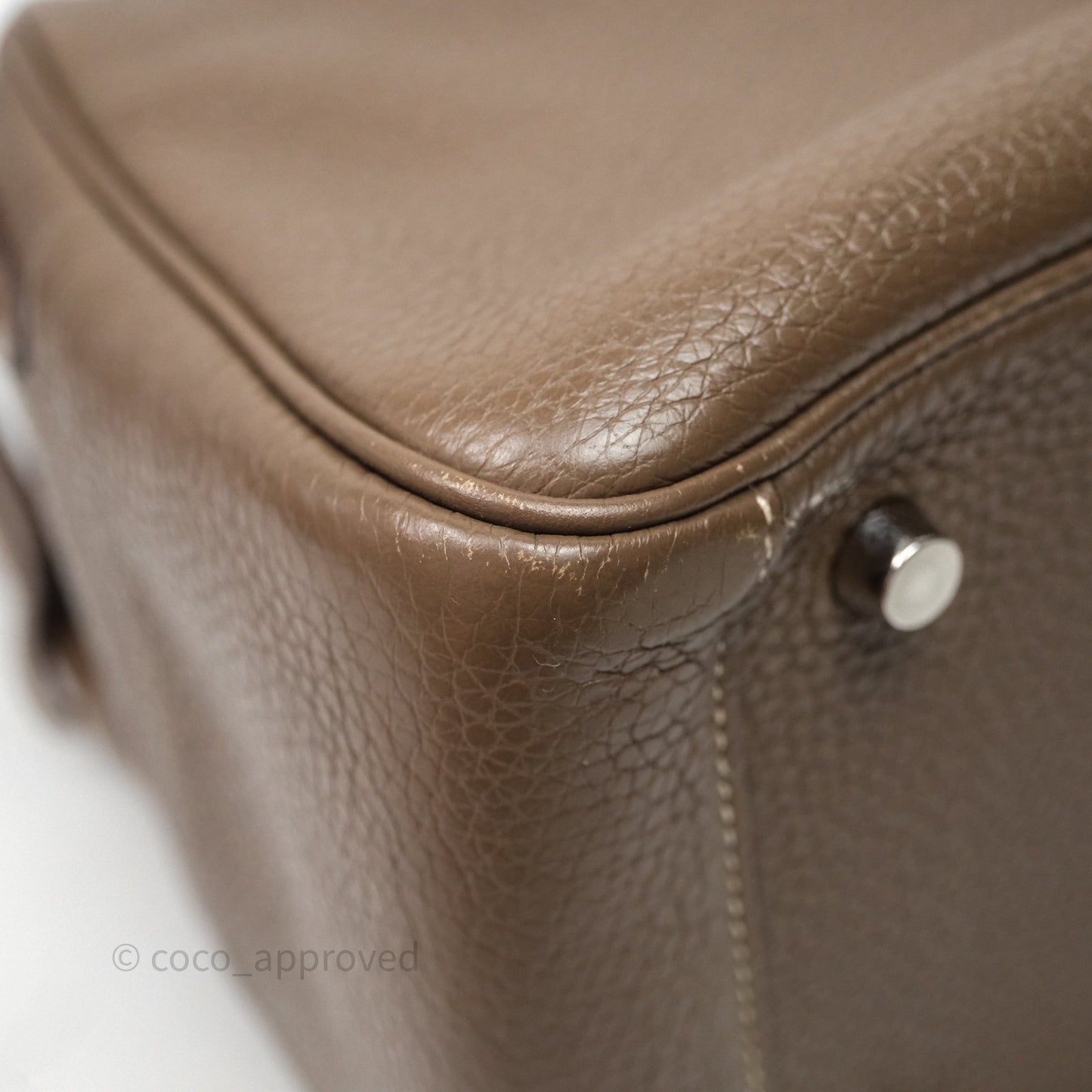 Hermès Lindy 26 Etoupe 18 Clemence Palladium Hardware