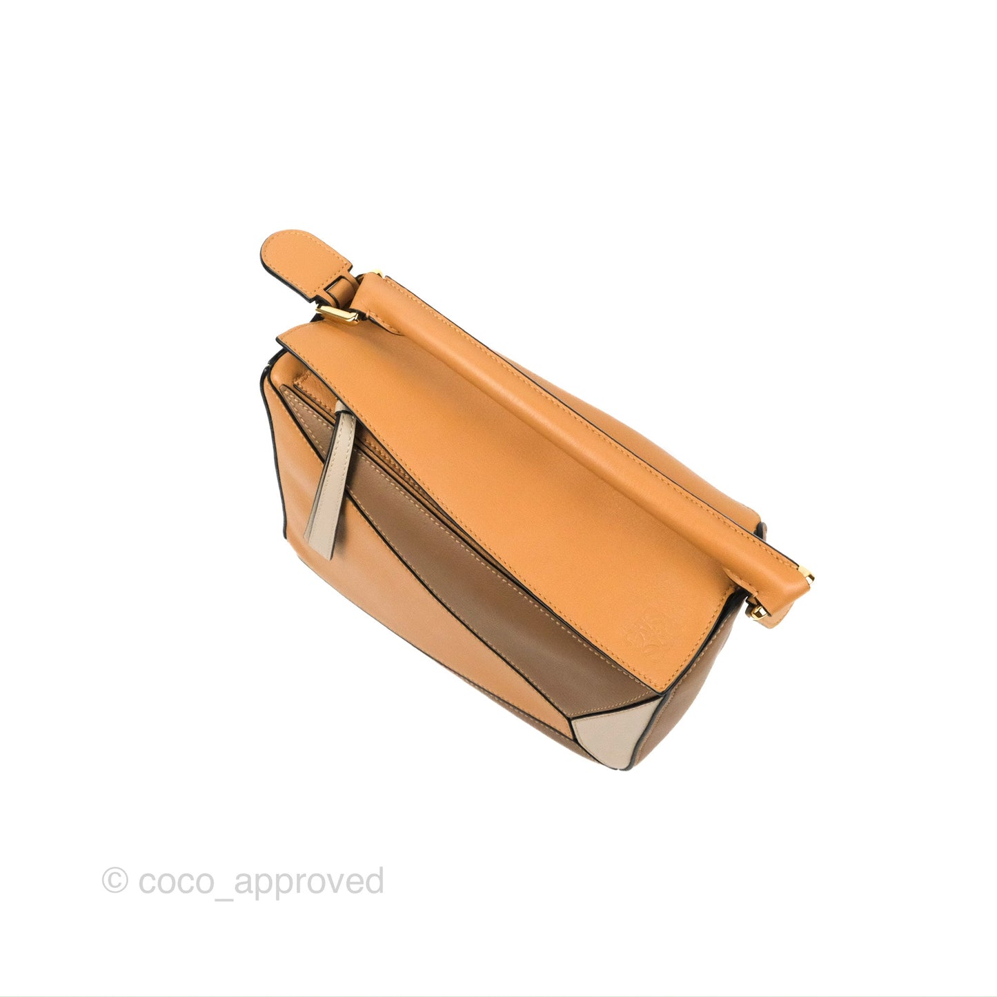 Loewe Small Puzzle Bag Warm Desert & Mink Two Tone Calfskin