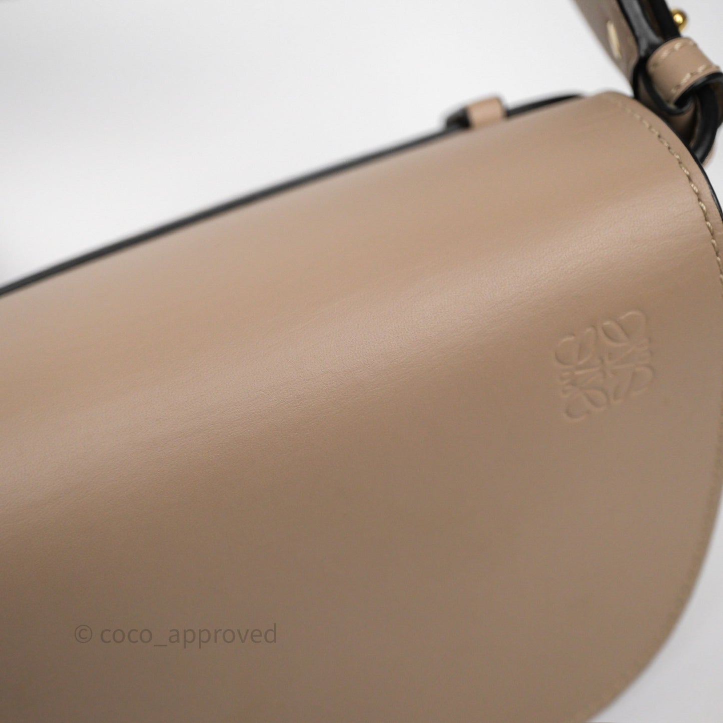 Loewe Mini Gate Dual Bag Beige Sand Soft Calfskin Jacquard Strap