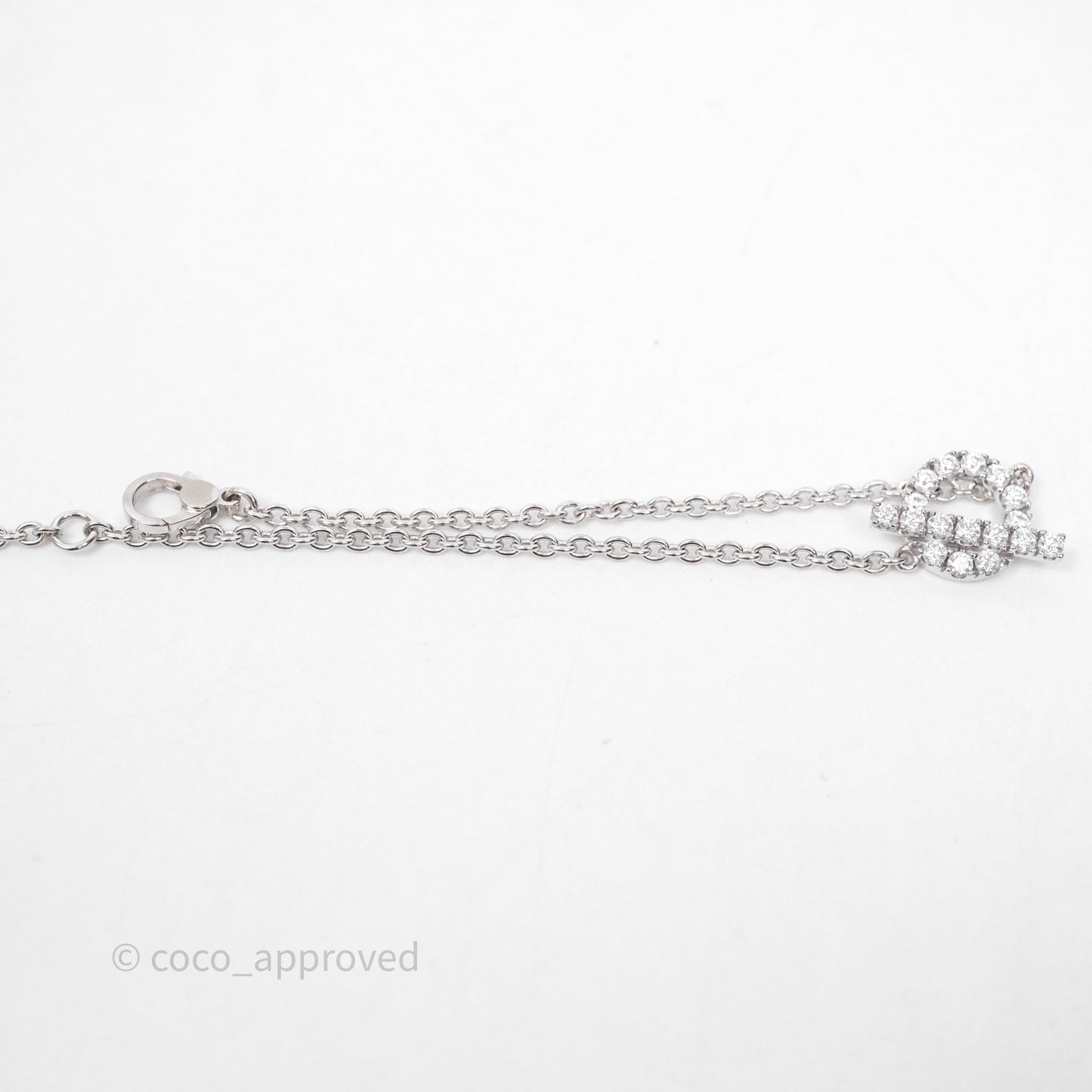 Hermès Finesse Bracelet Diamonds White Gold