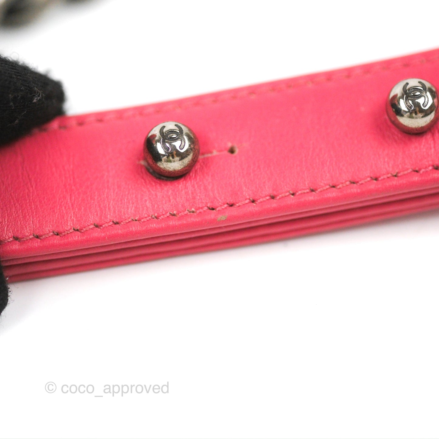 Chanel Small Boy Stingray Dark Pink Ruthenium Hardware