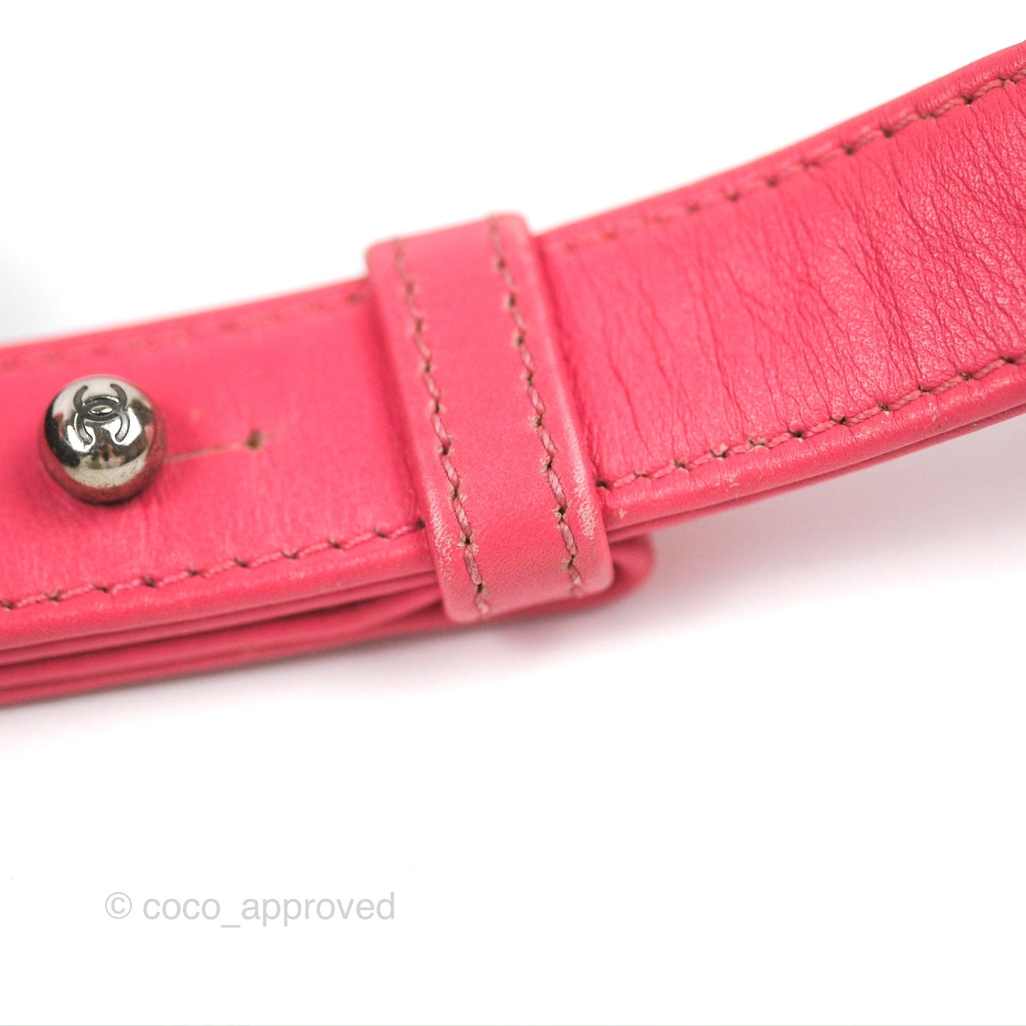 Chanel Small Boy Stingray Dark Pink Ruthenium Hardware