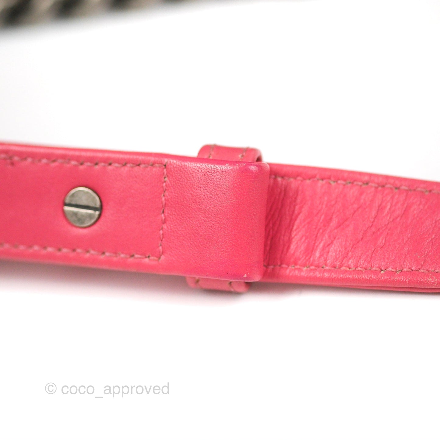 Chanel Small Boy Stingray Dark Pink Ruthenium Hardware