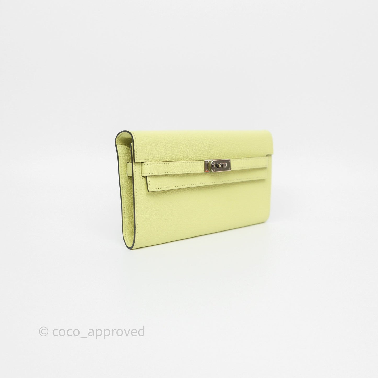 Hermès Kelly To Go Wallet Jaune Bourgeon R9 Chevre Mysore Palladium Hardware