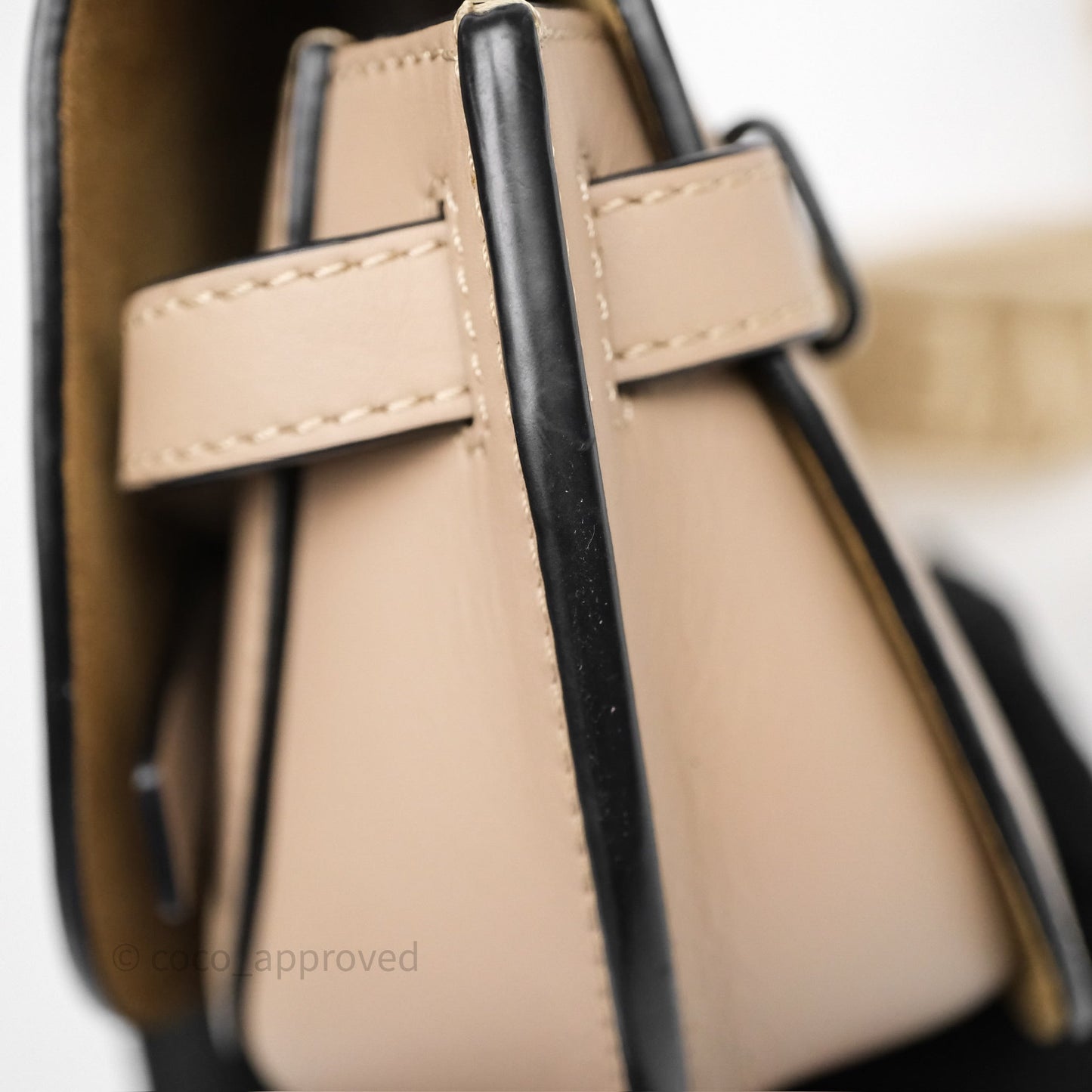 Loewe Mini Gate Dual Bag Beige Sand Soft Calfskin Jacquard Strap