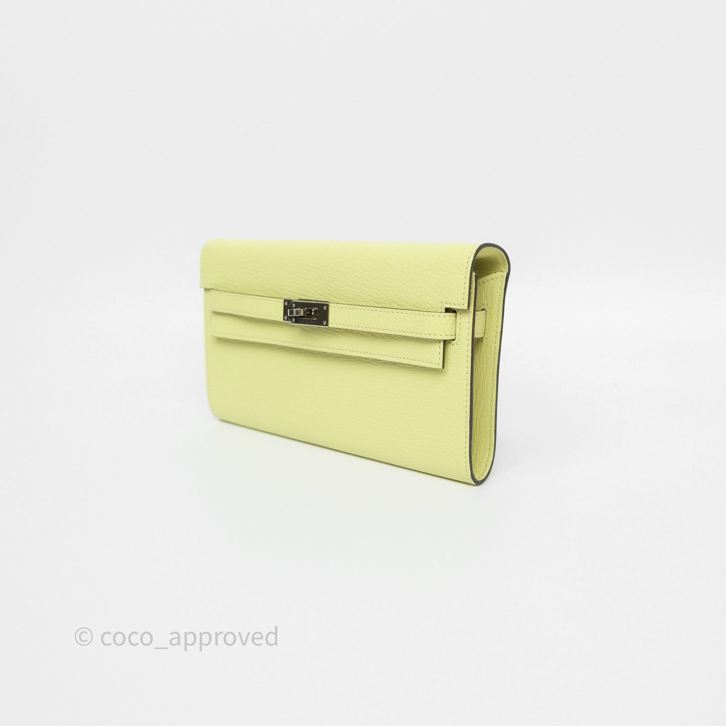 Hermès Kelly To Go Wallet Jaune Bourgeon R9 Chevre Mysore Palladium Hardware