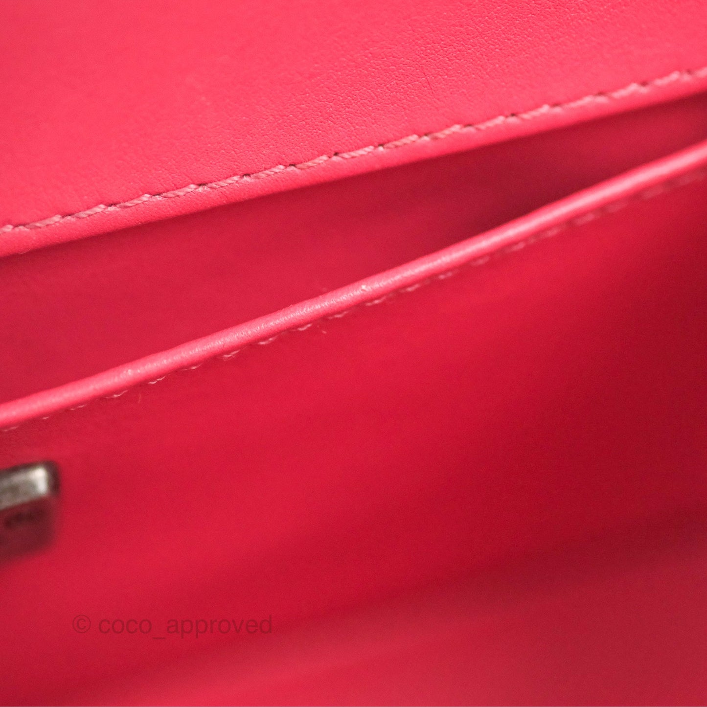 Chanel Small Boy Stingray Dark Pink Ruthenium Hardware