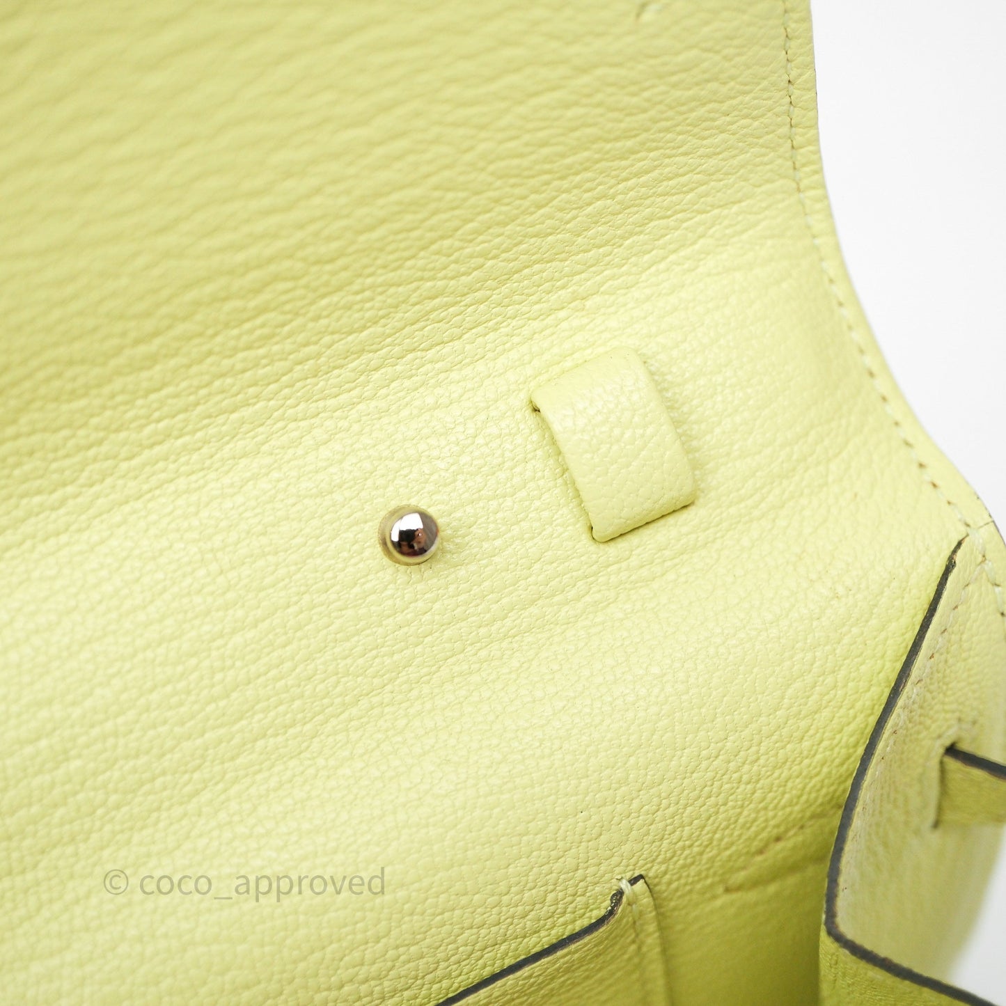 Hermès Kelly To Go Wallet Jaune Bourgeon R9 Chevre Mysore Palladium Hardware