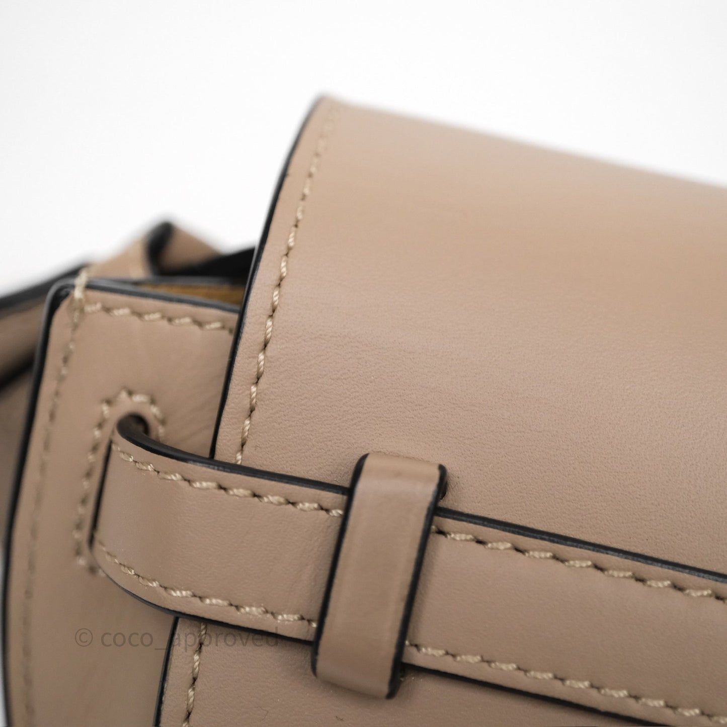 Loewe Mini Gate Dual Bag Beige Sand Soft Calfskin Jacquard Strap