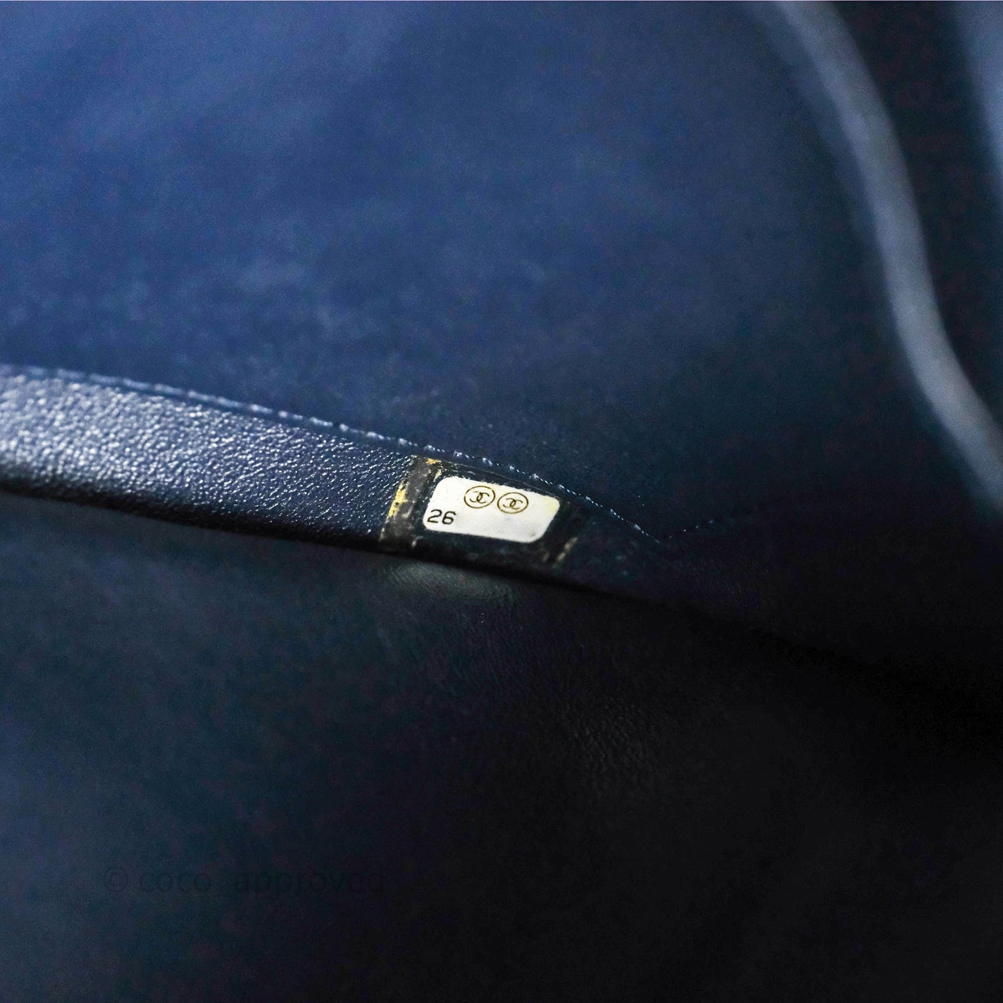 Chanel Small Trendy CC Navy Lambskin Gold Hardware