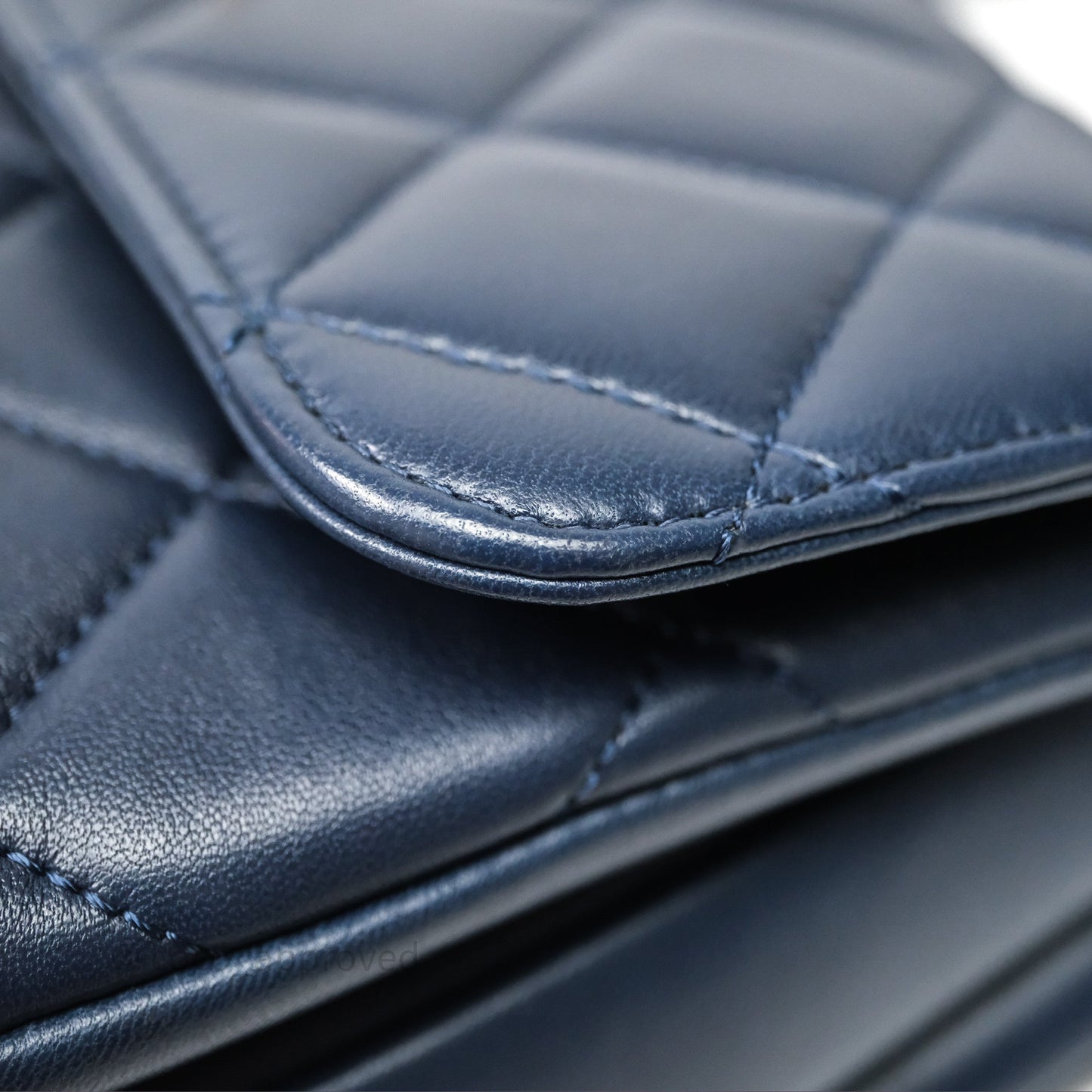 Chanel Small Trendy CC Navy Lambskin Gold Hardware