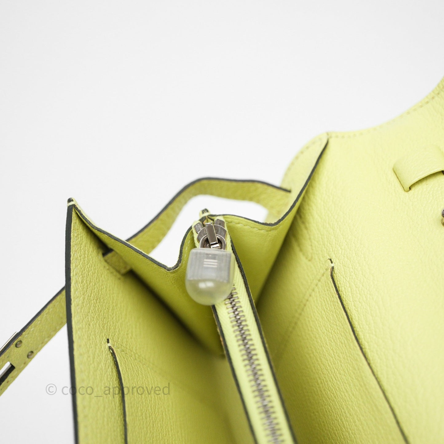 Hermès Kelly To Go Wallet Jaune Bourgeon R9 Chevre Mysore Palladium Hardware