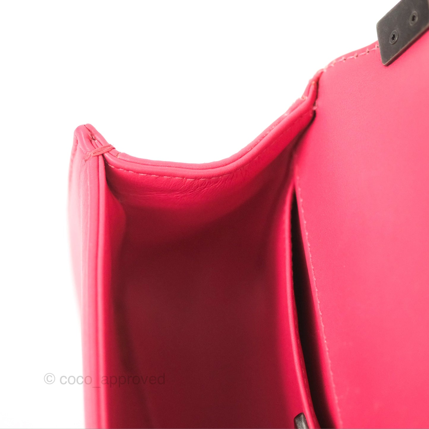 Chanel Small Boy Stingray Dark Pink Ruthenium Hardware