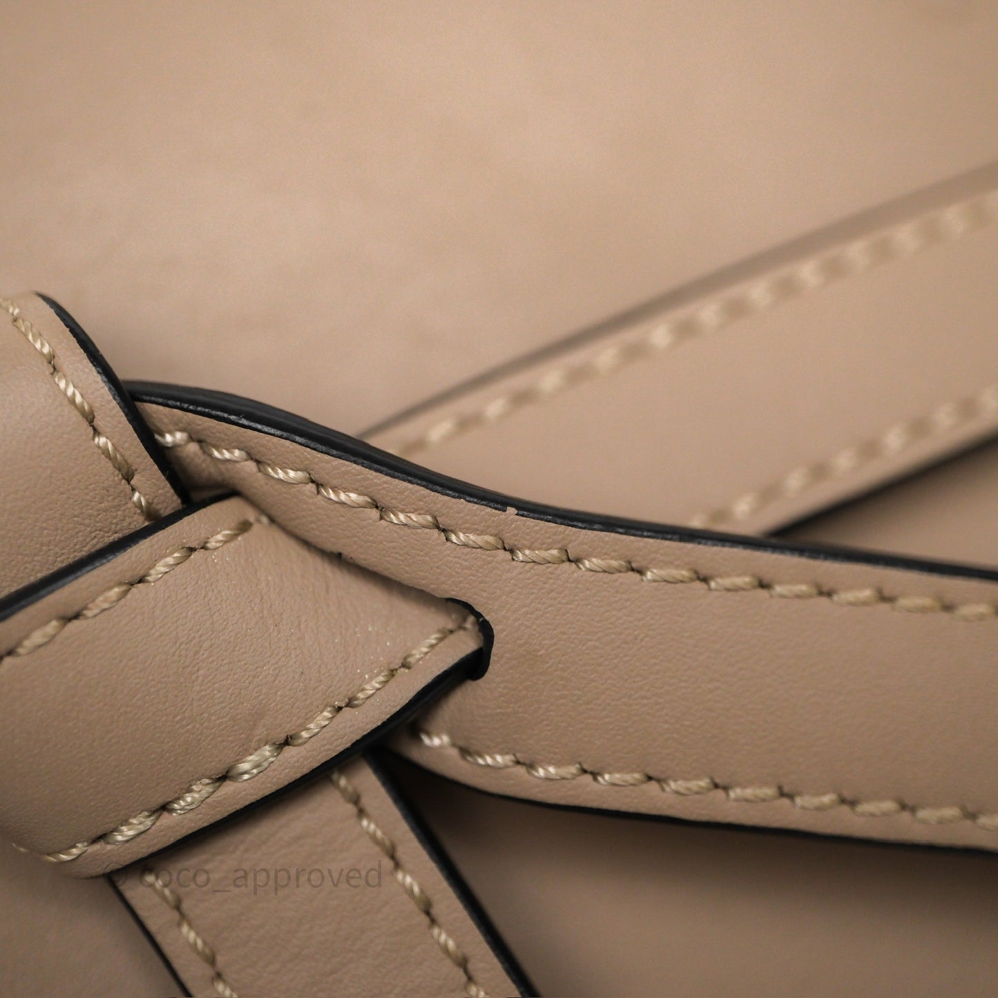 Loewe Mini Gate Dual Bag Beige Sand Soft Calfskin Jacquard Strap