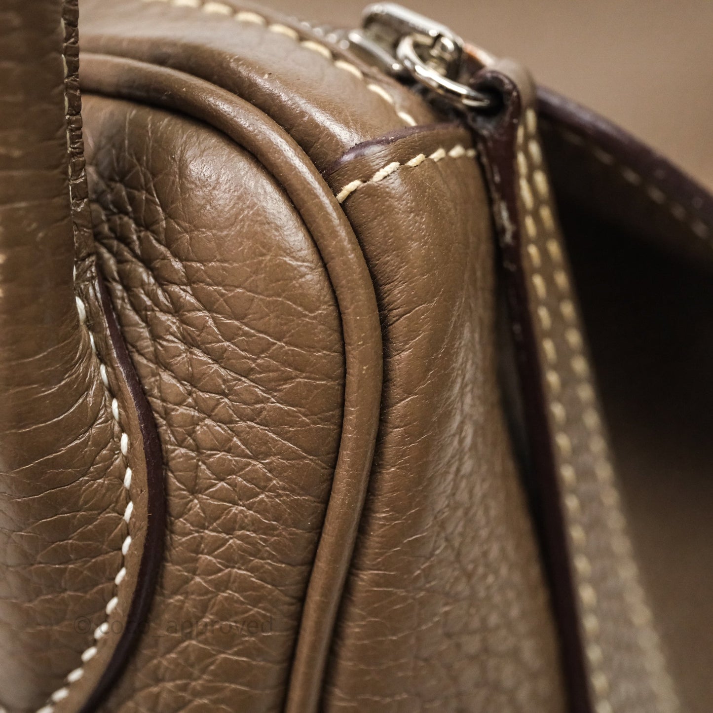 Hermès Lindy 26 Etoupe 18 Clemence Palladium Hardware