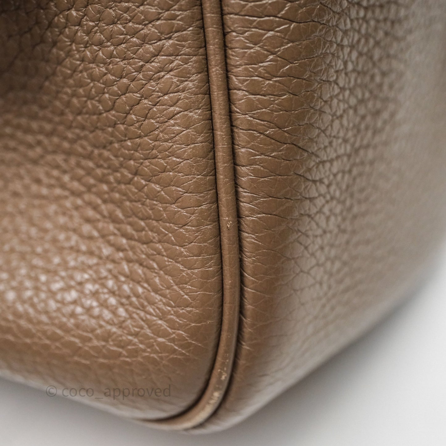 Hermès Lindy 26 Etoupe 18 Clemence Palladium Hardware