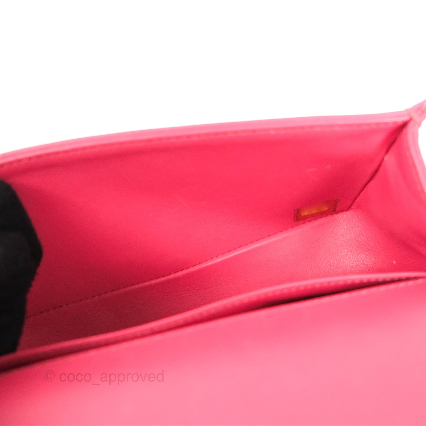 Chanel Small Boy Stingray Dark Pink Ruthenium Hardware