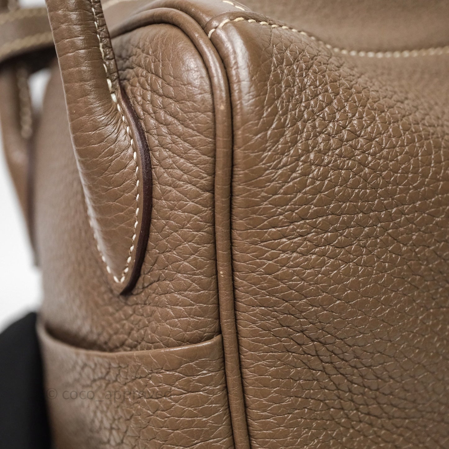 Hermès Lindy 26 Etoupe 18 Clemence Palladium Hardware