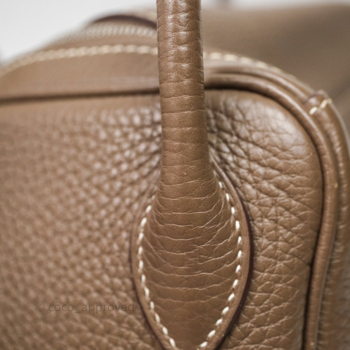 Hermès Lindy 26 Etoupe 18 Clemence Palladium Hardware