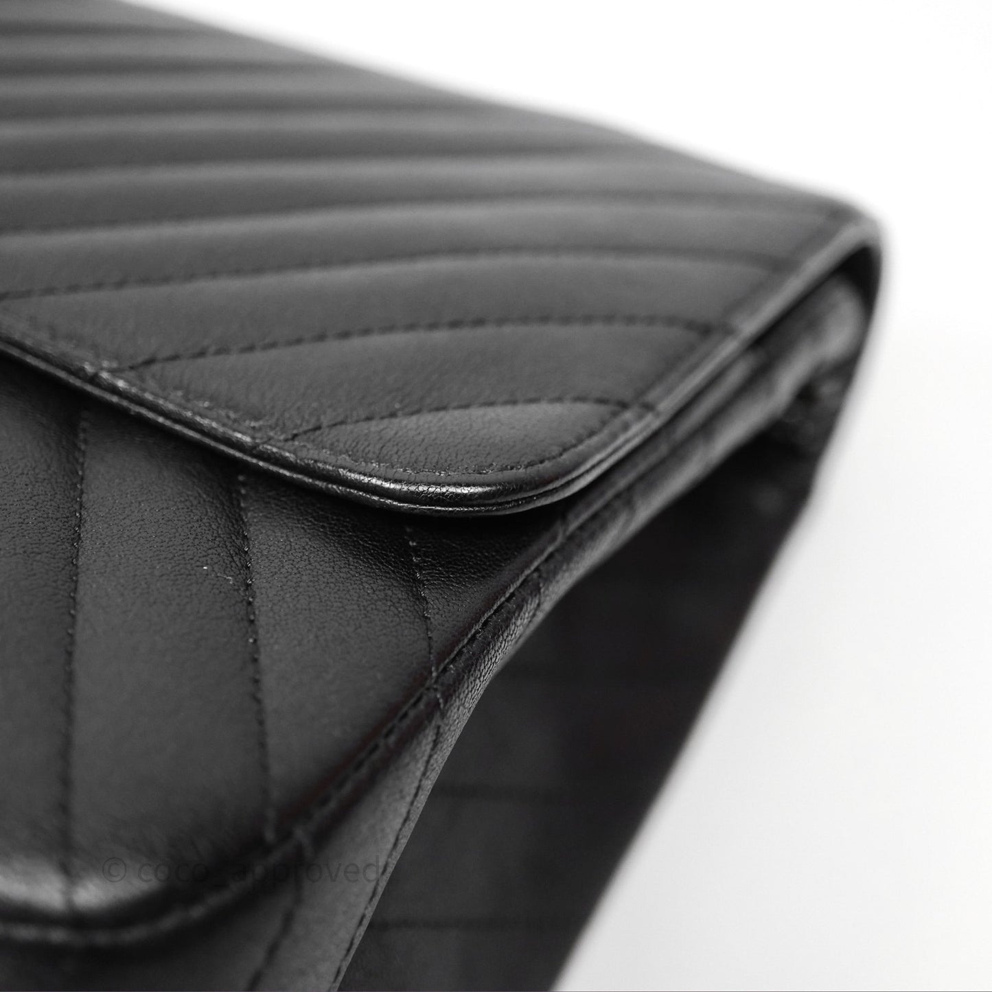 Chanel Reissue 227 Chevron So Black Calfskin