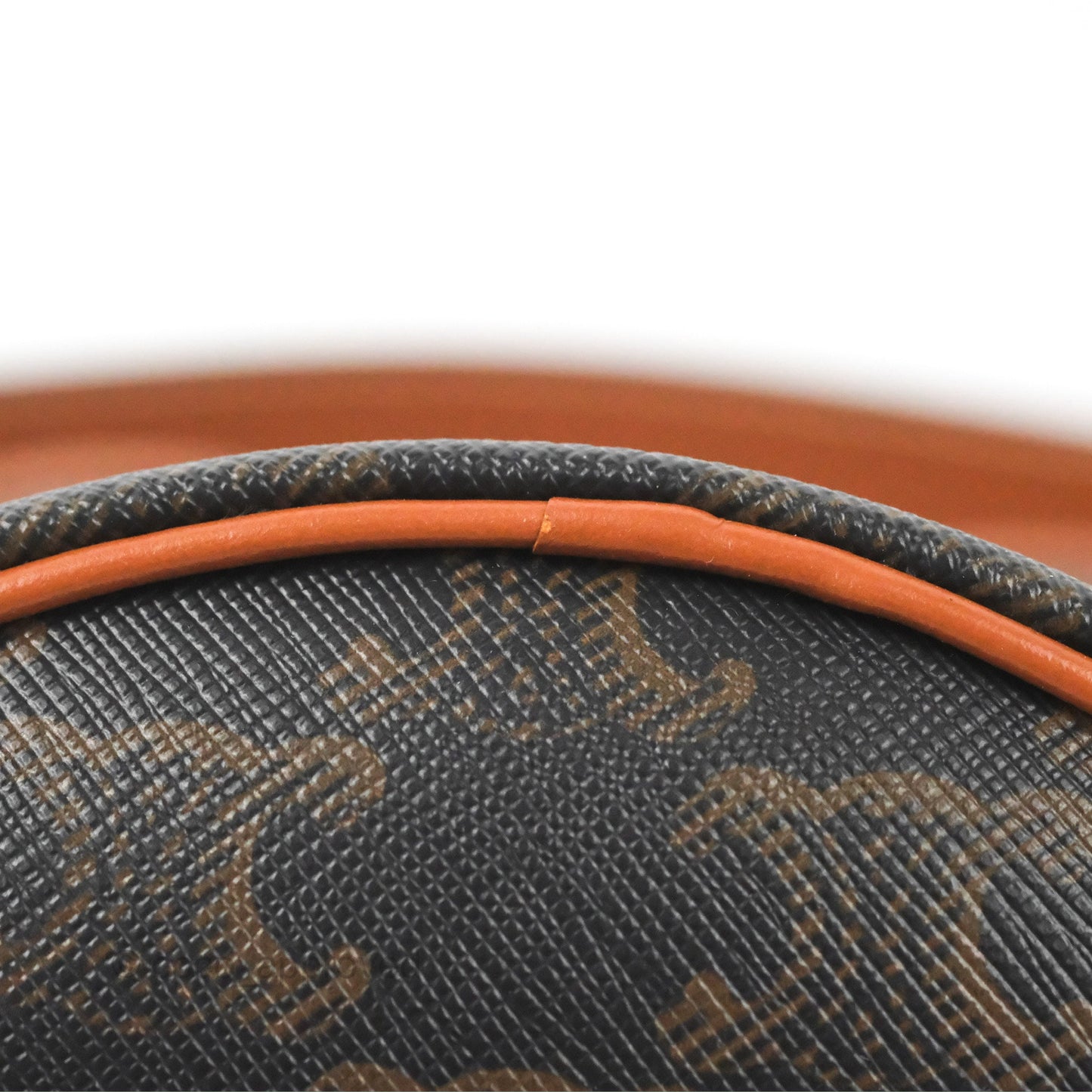 Celine Small Drawstring Bag Triomphe Canvas Tan Calfskin