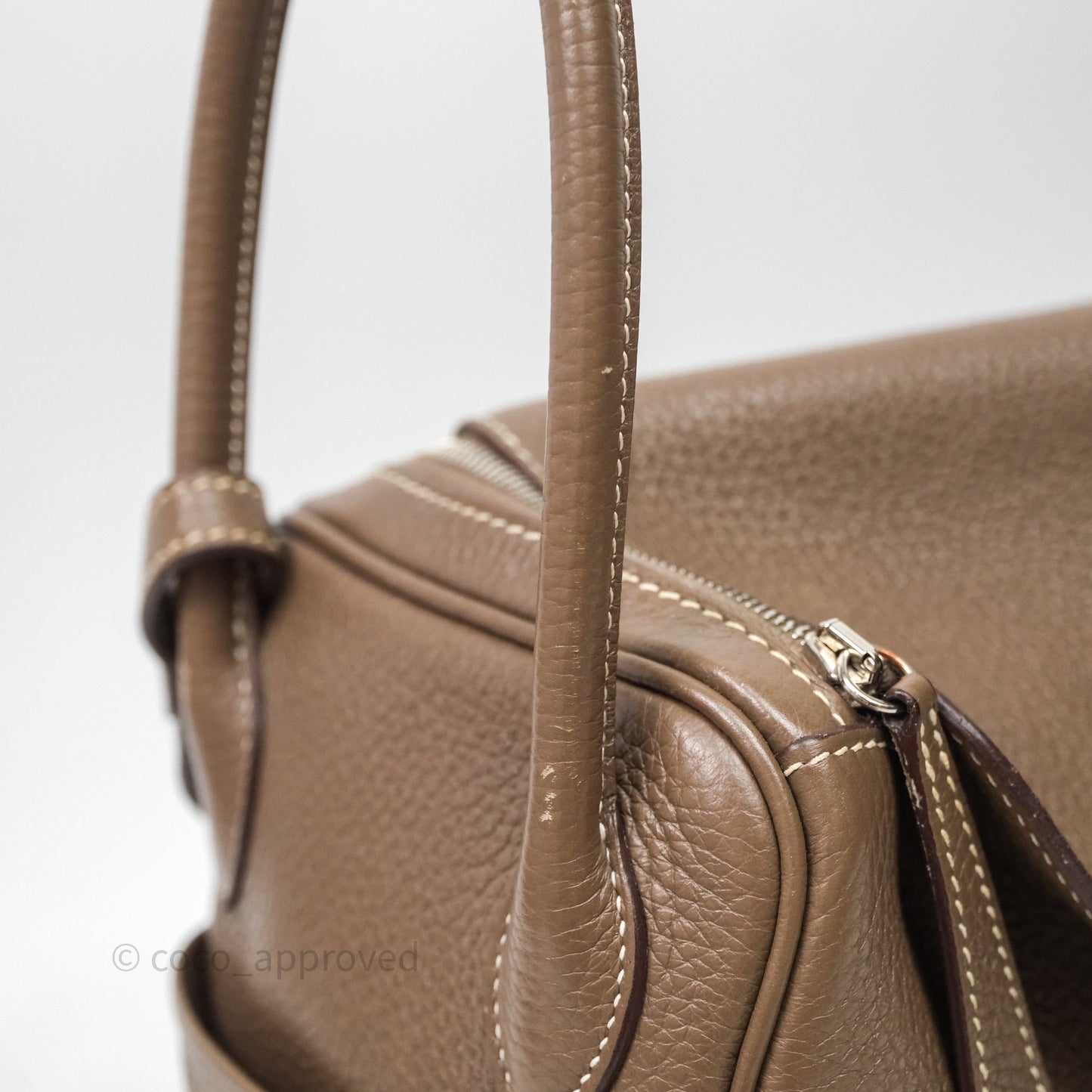 Hermès Lindy 26 Etoupe 18 Clemence Palladium Hardware