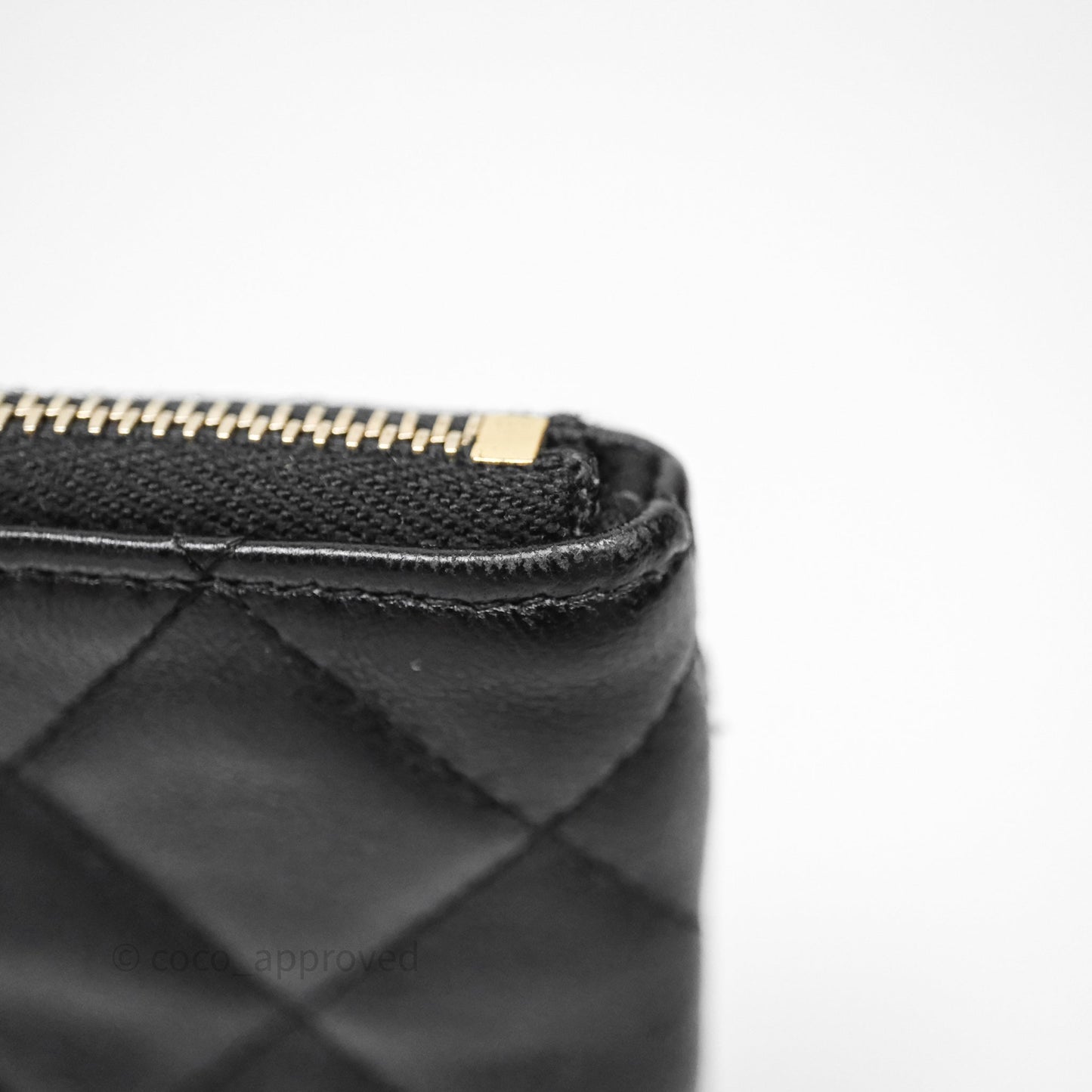 Chanel Mesh Clutch With Chain Black Shiny Lambskin Gold Hardware