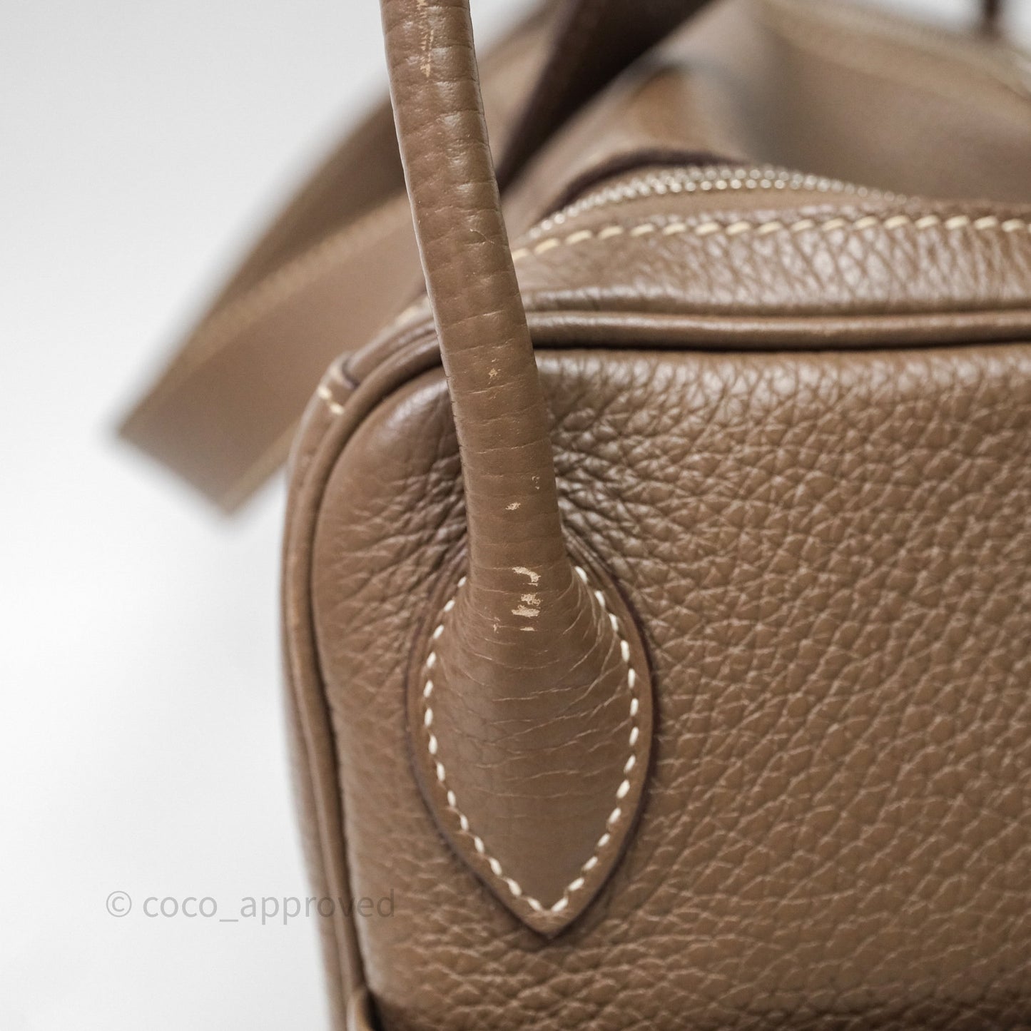 Hermès Lindy 26 Etoupe 18 Clemence Palladium Hardware