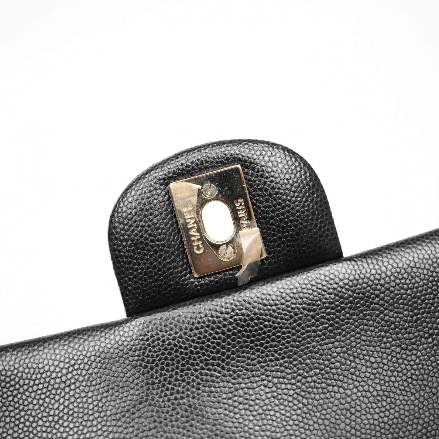 Chanel Mini Rectangular Flap Quilted Black Caviar Gold Hardware