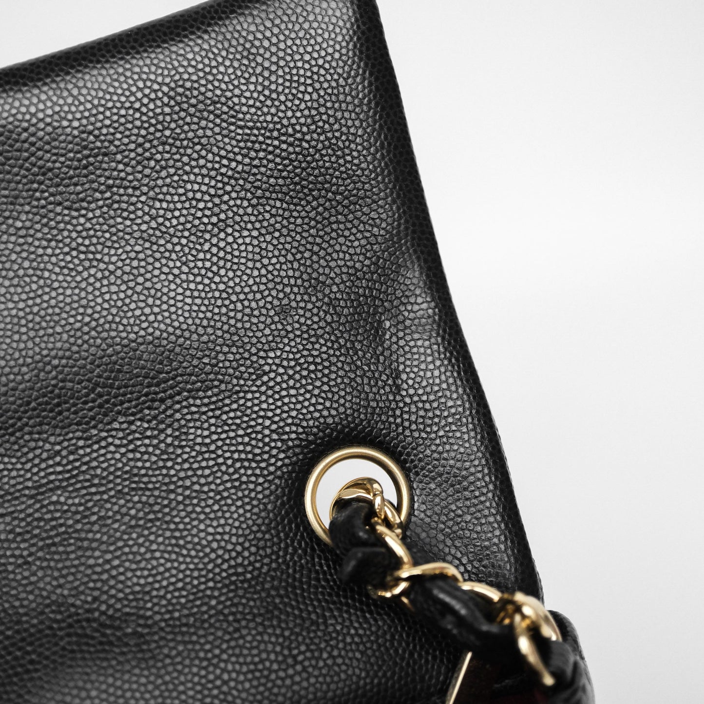 Chanel Mini Rectangular Flap Quilted Black Caviar Gold Hardware